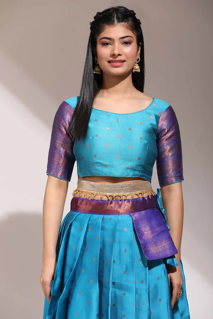 South Indian Festival Traditional Half Saree Langhar - Image 39