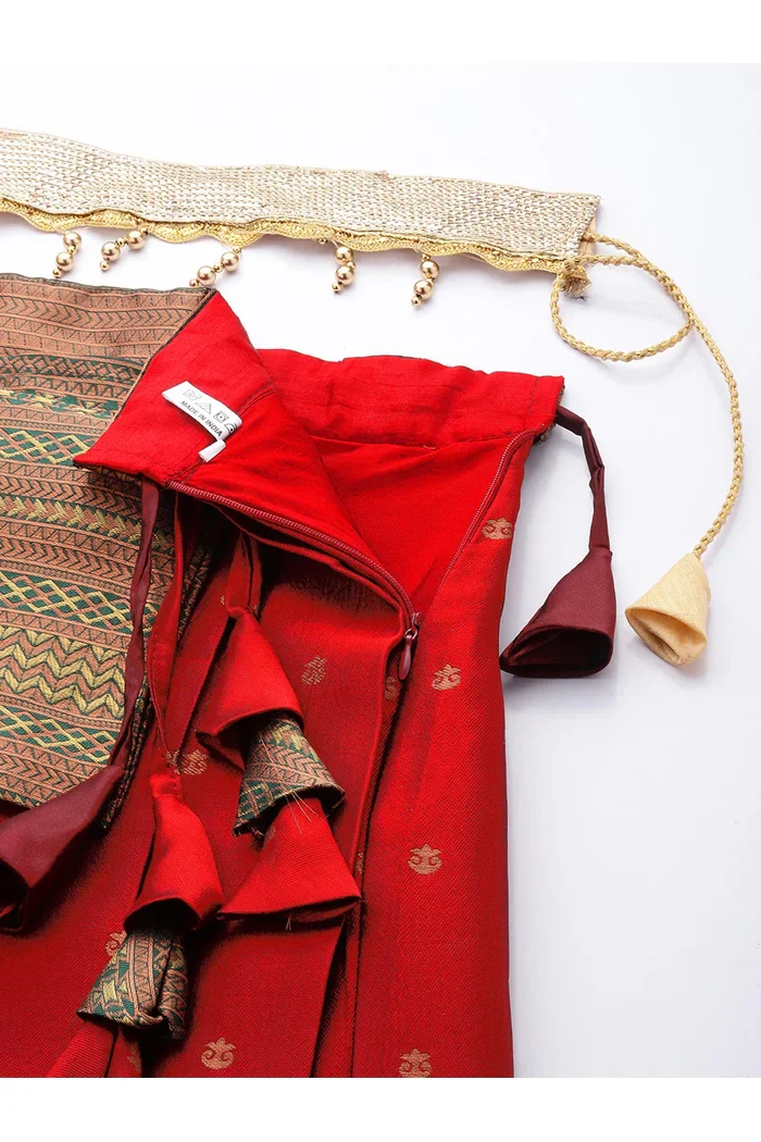 South Indian Festival Traditional Half Saree Langhar - Image 5