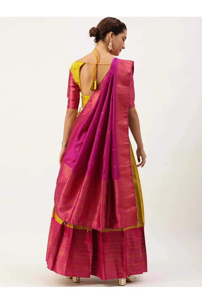 South Indian Festival Traditional Half Saree Langhar - Image 9