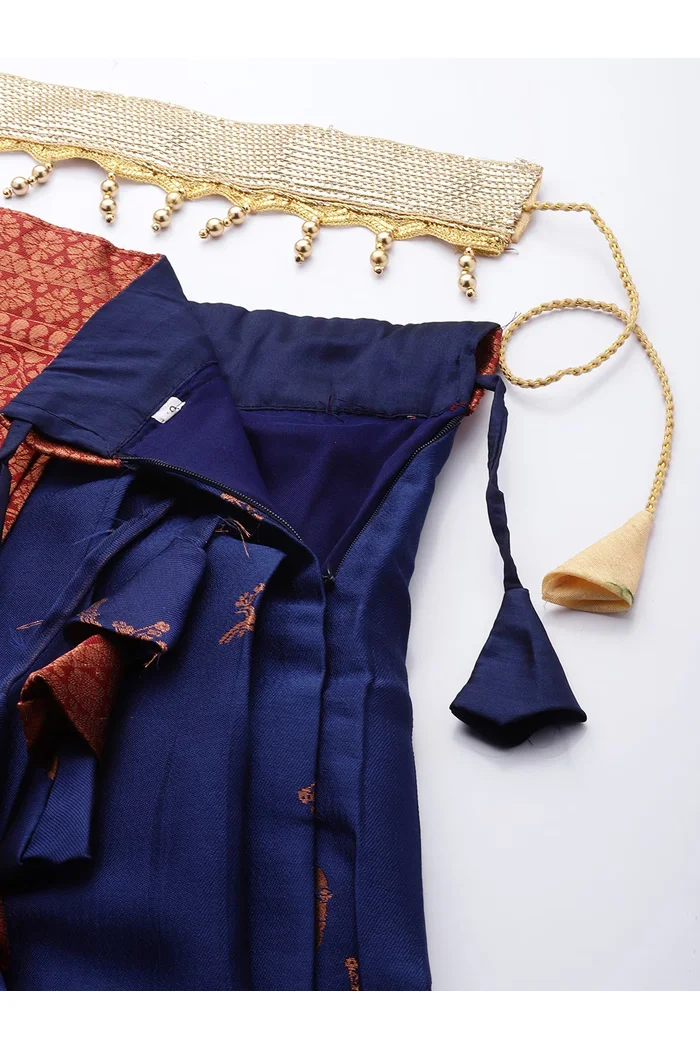 South Indian Festival Traditional Half Saree LichiSparrow - Image 14