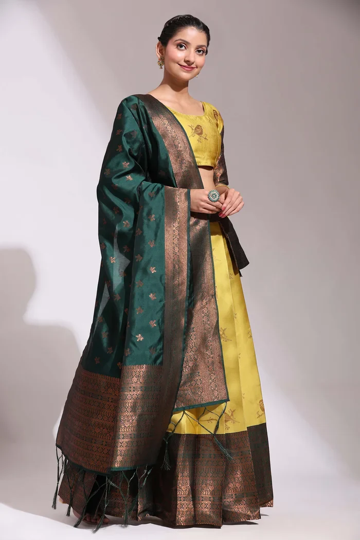 South Indian Festival Traditional Half Saree LichiSparrow - Image 29