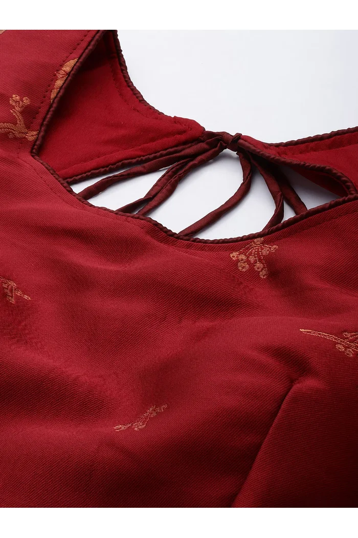 South Indian Festival Traditional Half Saree LichiSparrow - Image 5