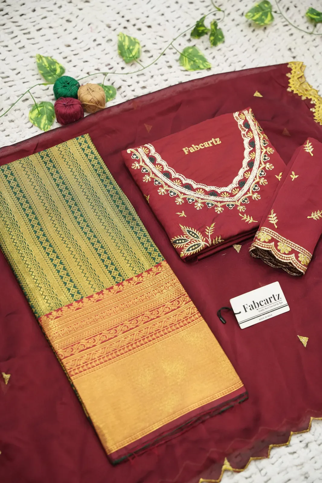 South Indian Festival Traditional Half Saree LineShower - Image 7