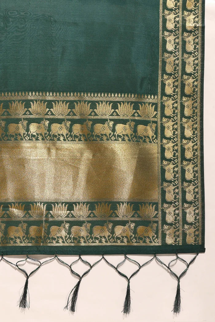 South Indian Festival Traditional Half Saree Lotus - Image 10