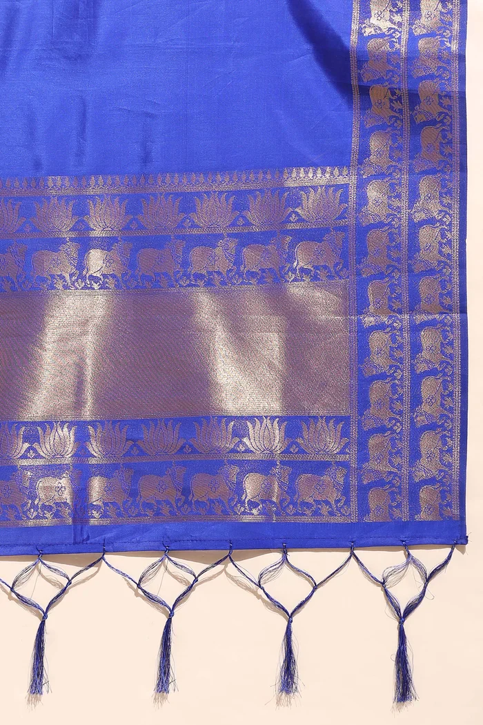 South Indian Festival Traditional Half Saree Lotus - Image 43