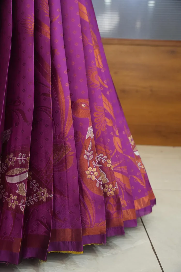 South Indian Festival Traditional Half Saree Morwali - Image 15