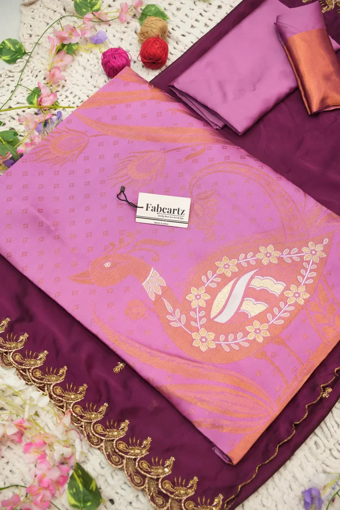 South Indian Festival Traditional Half Saree Morwali - Image 29
