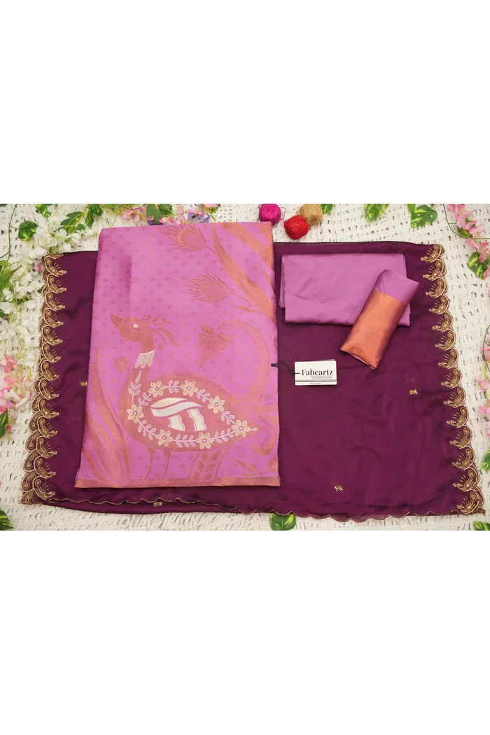 South Indian Festival Traditional Half Saree Morwali - Image 30
