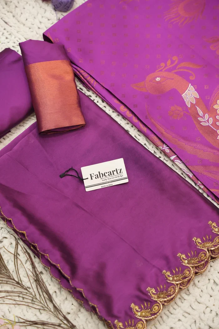 South Indian Festival Traditional Half Saree Morwali - Image 50