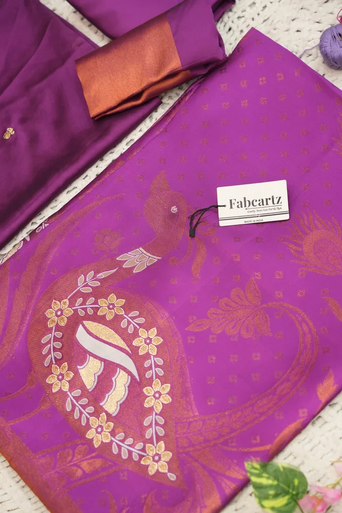 South Indian Festival Traditional Half Saree Morwali - Image 51
