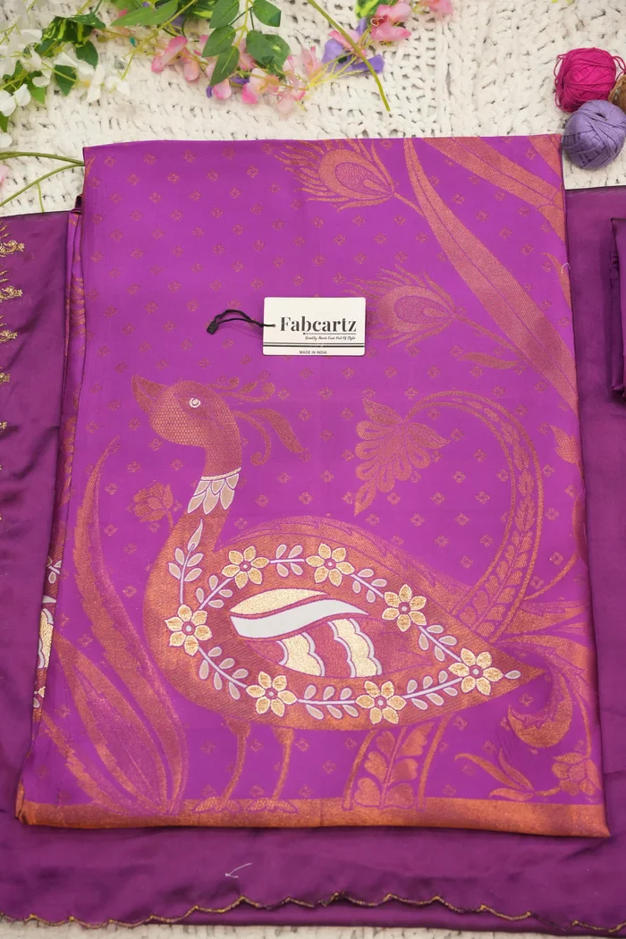 South Indian Festival Traditional Half Saree Morwali - Image 53