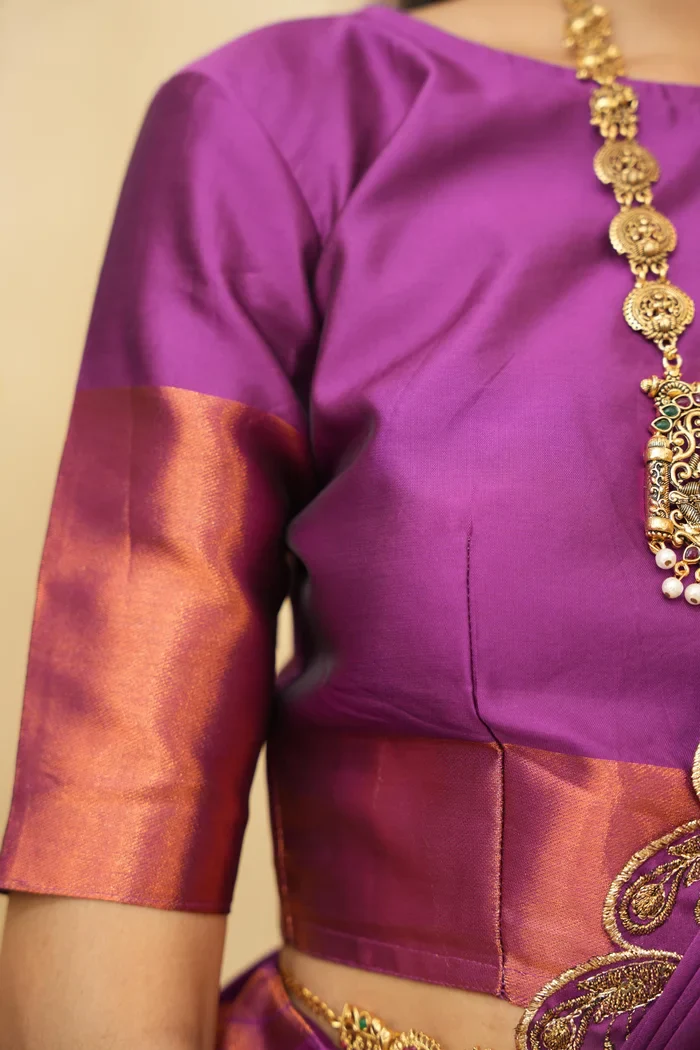South Indian Festival Traditional Half Saree Morwali - Image 30
