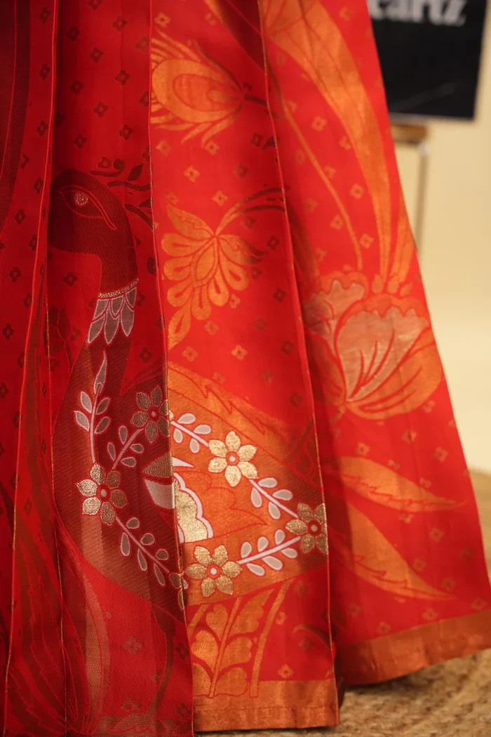 South Indian Festival Traditional Half Saree Morwali - Image 39