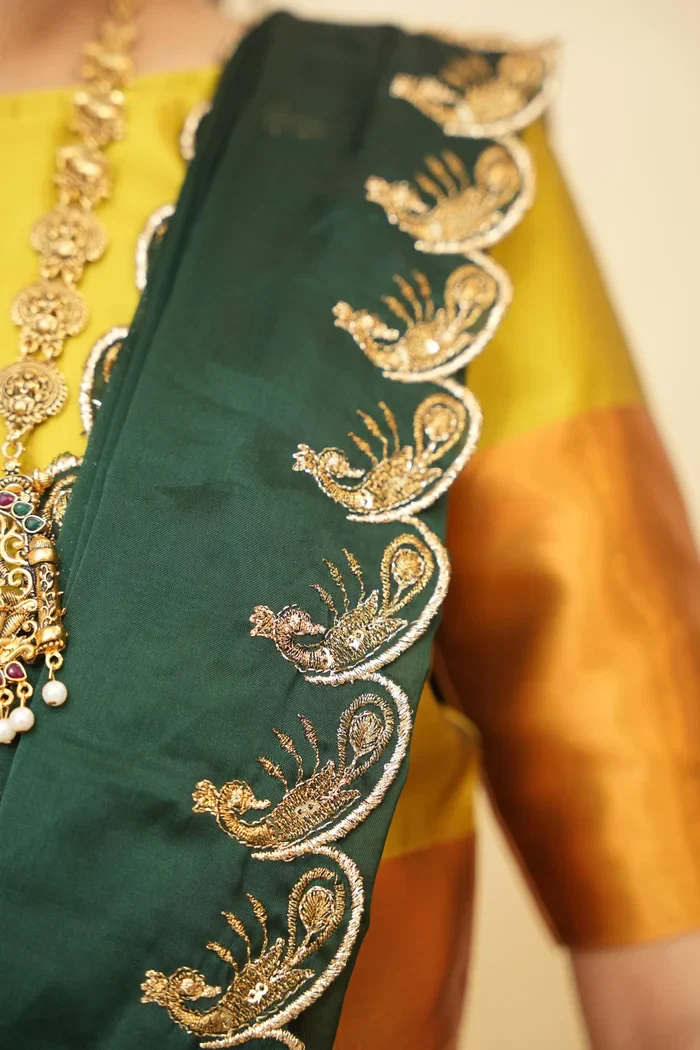 South Indian Festival Traditional Half Saree Morwali - Image 45