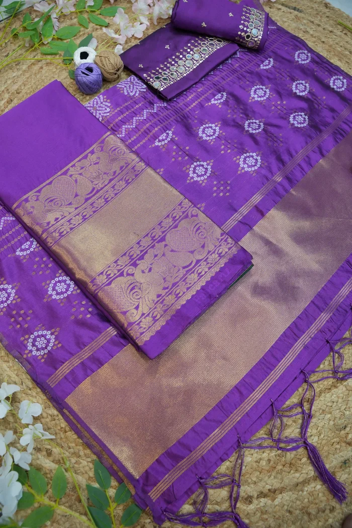 South Indian Festival Traditional Half Saree Myriti - Image 23