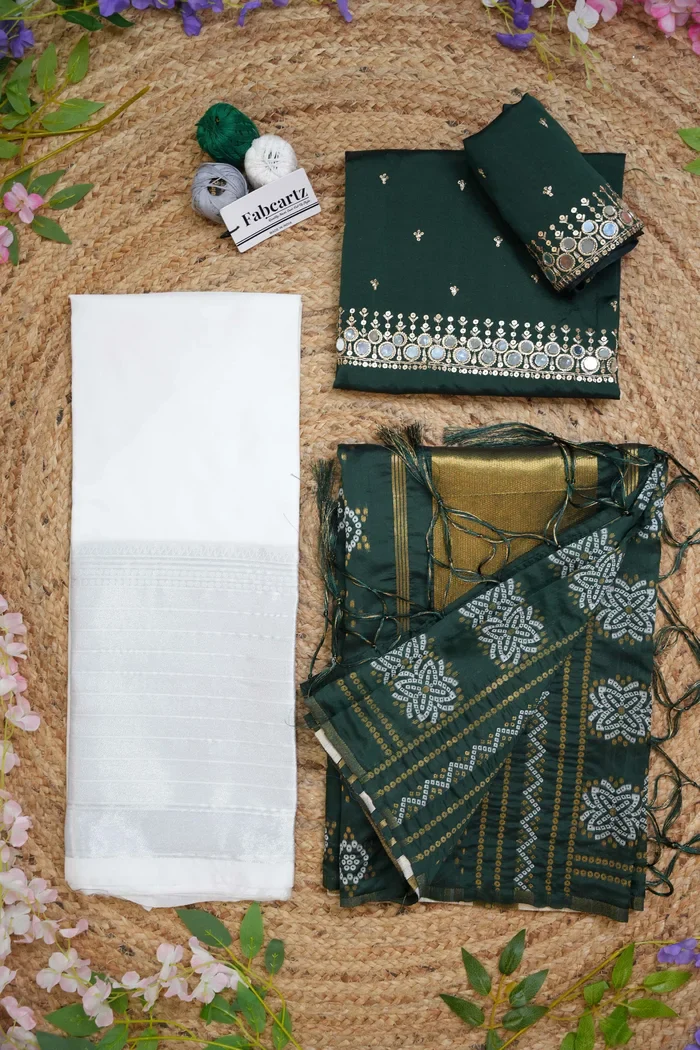 South Indian Festival Traditional Half Saree Myriti - Image 25