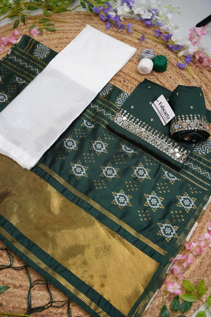 South Indian Festival Traditional Half Saree Myriti - Image 27