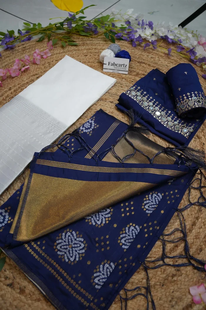 South Indian Festival Traditional Half Saree Myriti - Image 32