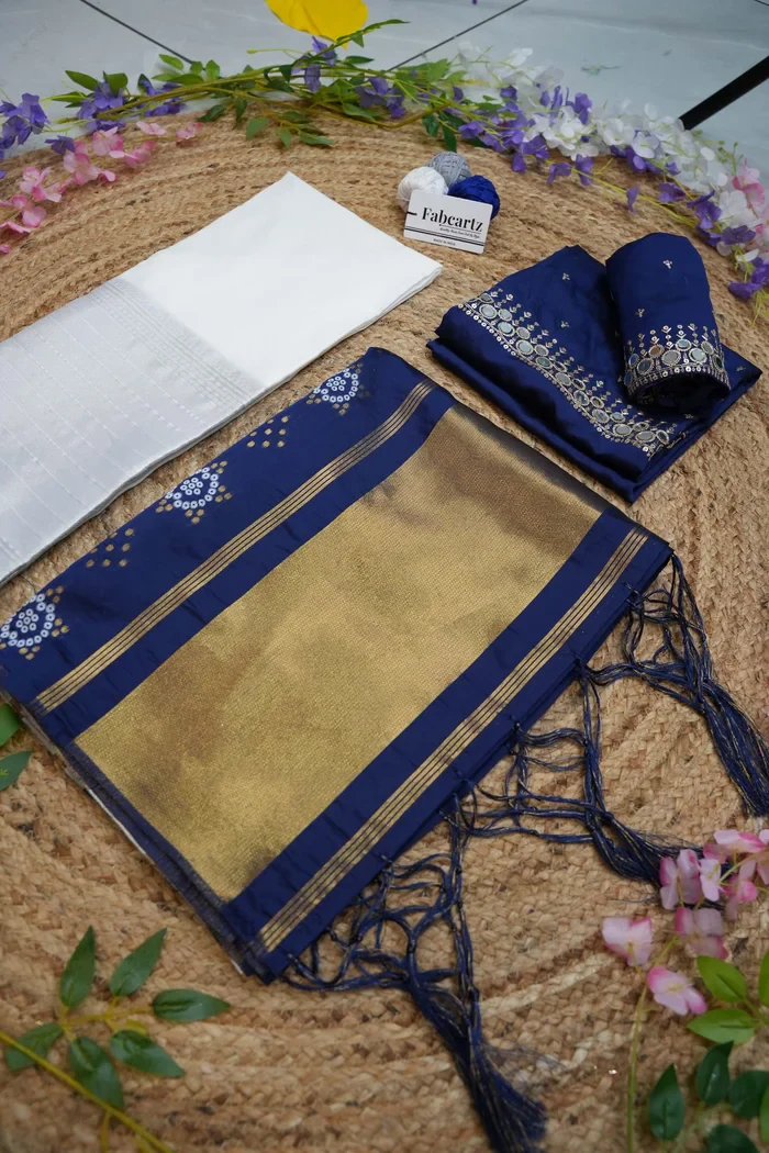 South Indian Festival Traditional Half Saree Myriti - Image 33