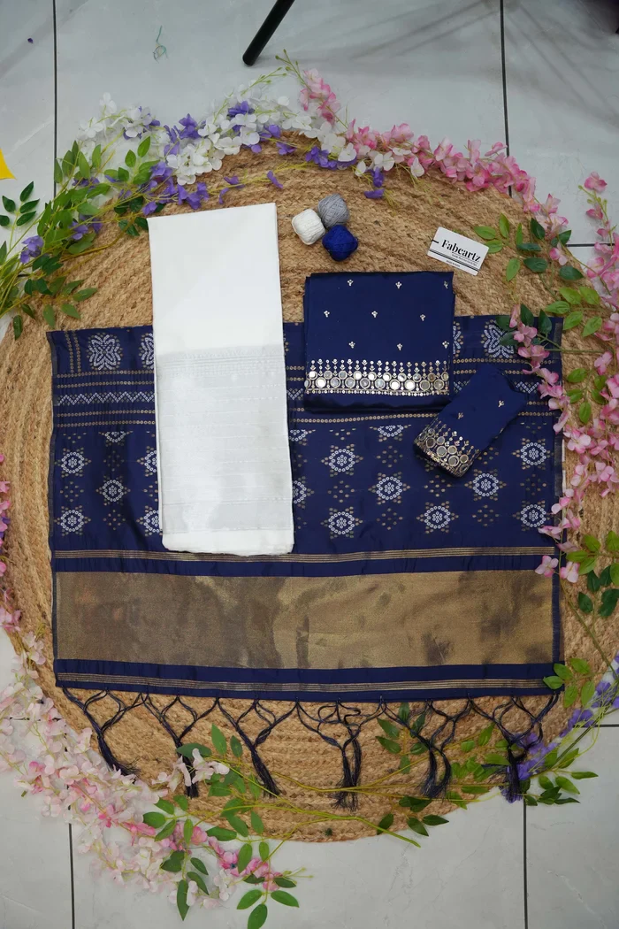 South Indian Festival Traditional Half Saree Myriti - Image 37