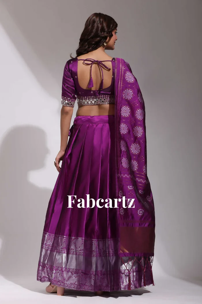 South Indian Festival Traditional Half Saree Myriti - Image 39