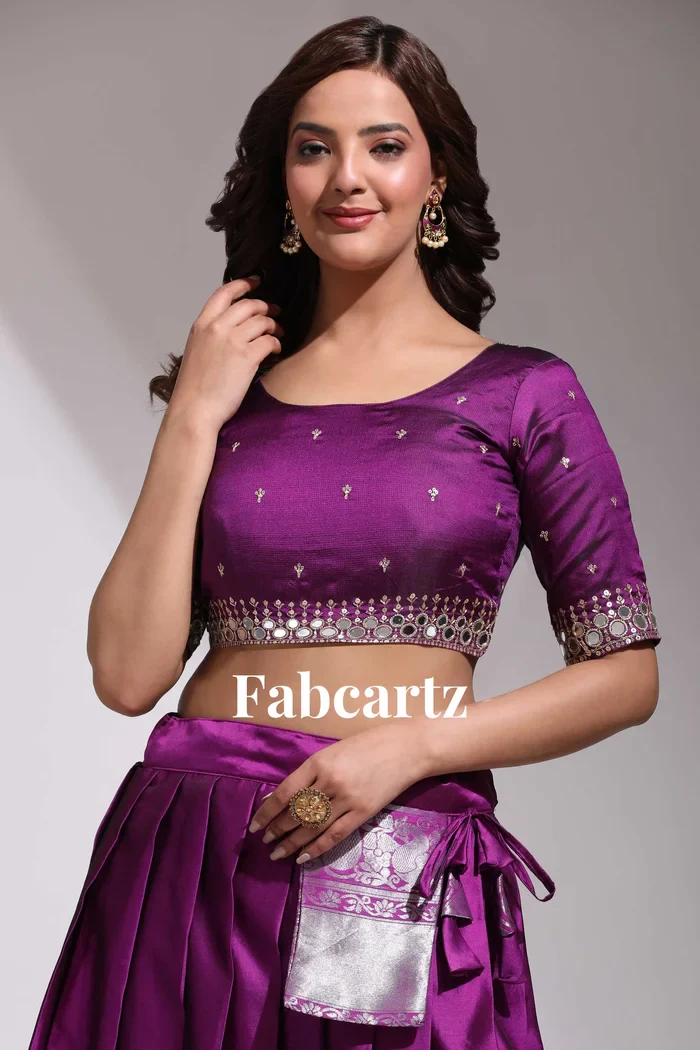 South Indian Festival Traditional Half Saree Myriti - Image 44