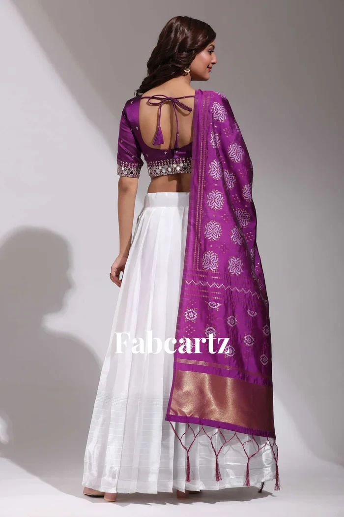 South Indian Festival Traditional Half Saree Myriti - Image 77