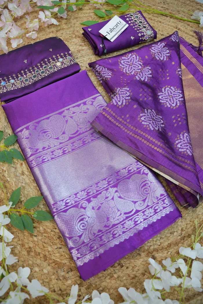 South Indian Festival Traditional Half Saree Myriti - Image 8