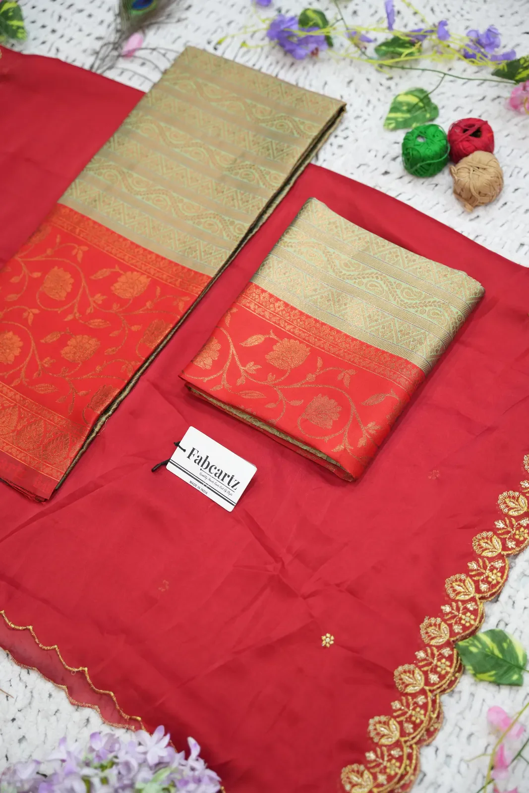 South Indian Festival Traditional Half Saree Mythili - Image 28