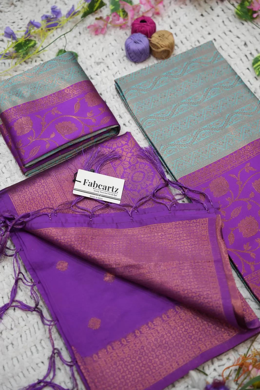 South Indian Festival Traditional Half Saree Mythili - Image 34
