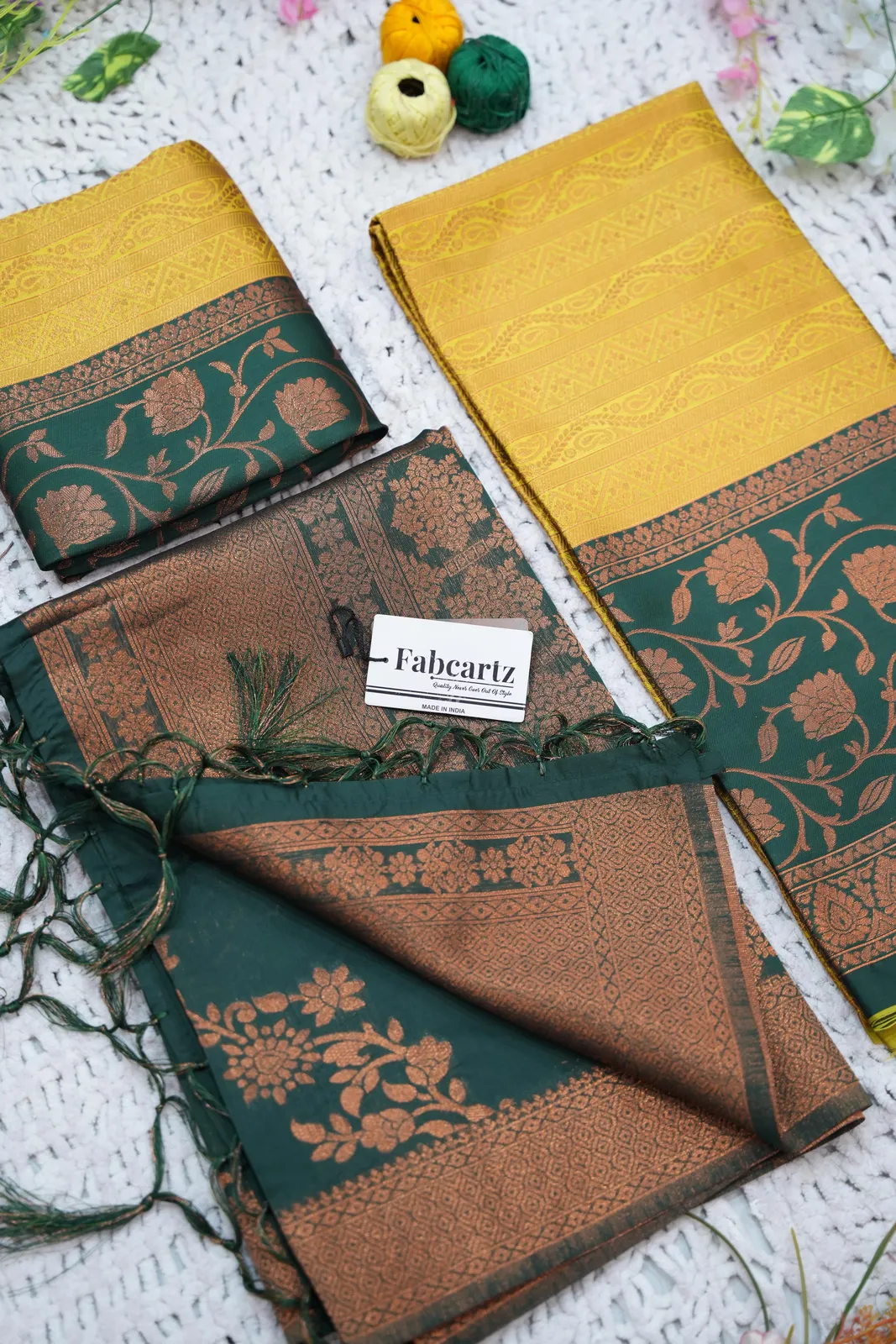 South Indian Festival Traditional Half Saree Mythili - Image 4