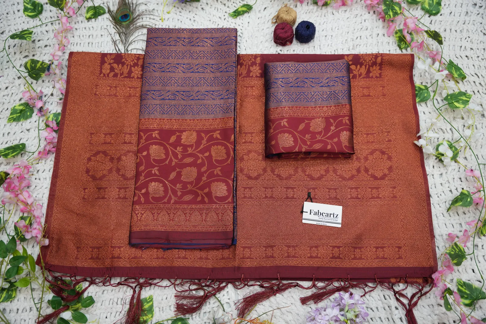 South Indian Festival Traditional Half Saree Mythili - Image 50
