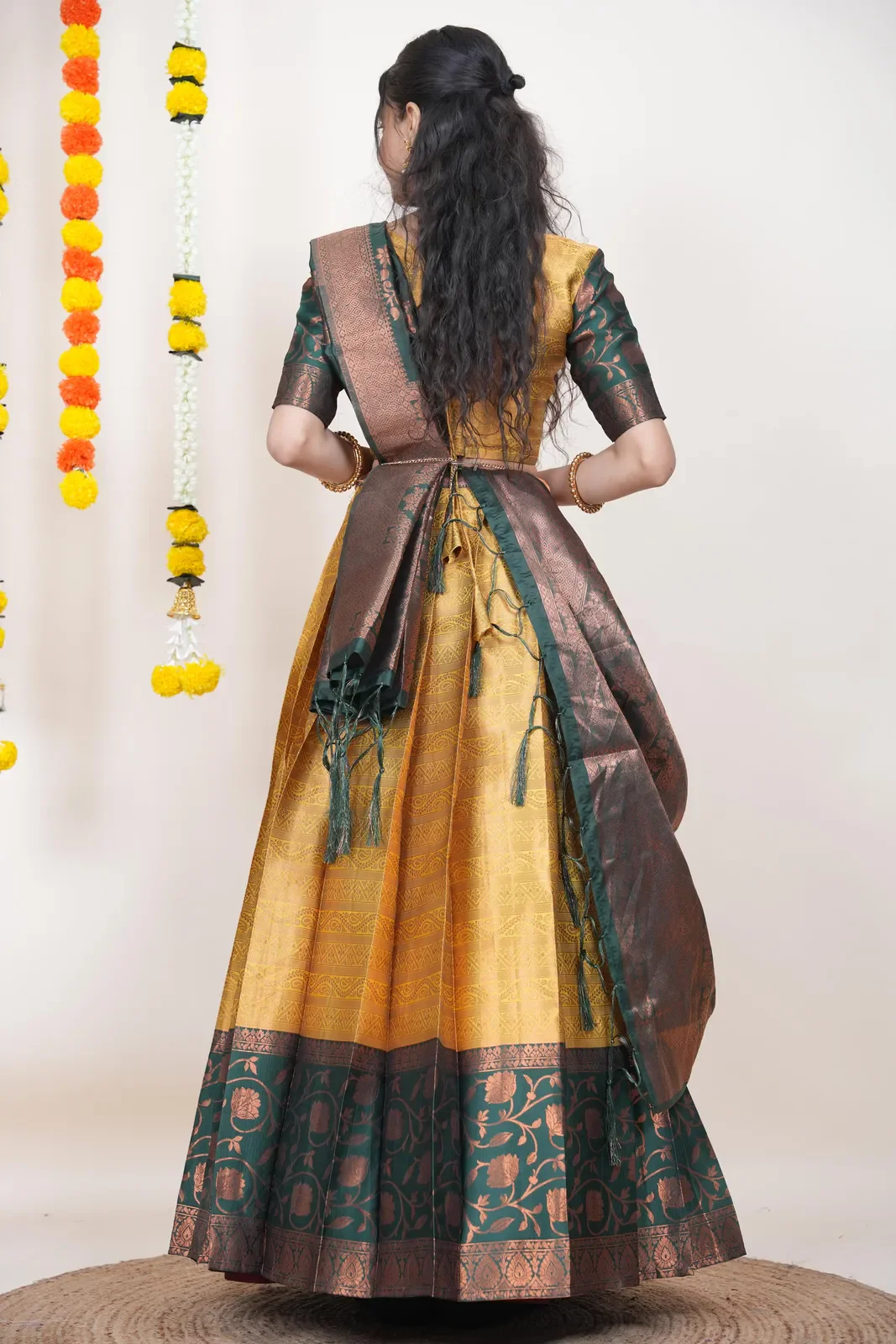 South Indian Festival Traditional Half Saree Mythili - Image 53