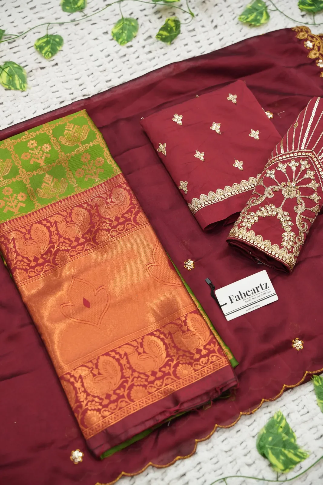 South Indian Festival Traditional Half Saree Ojasvini - Image 34
