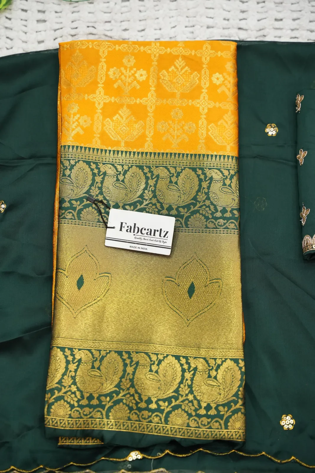 South Indian Festival Traditional Half Saree Ojasvini - Image 43
