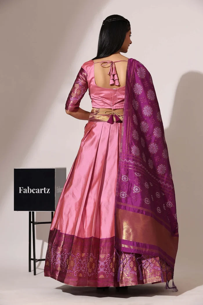 South Indian Festival Traditional Half Saree PushpaBandhini - Image 2
