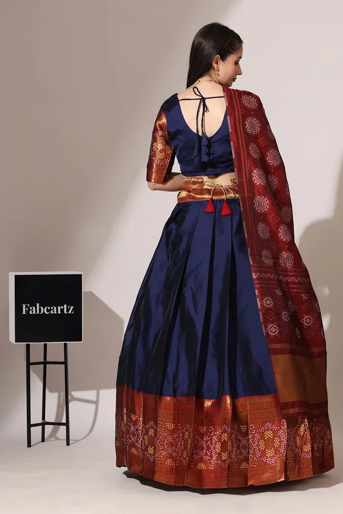 South Indian Festival Traditional Half Saree PushpaBandhini - Image 23