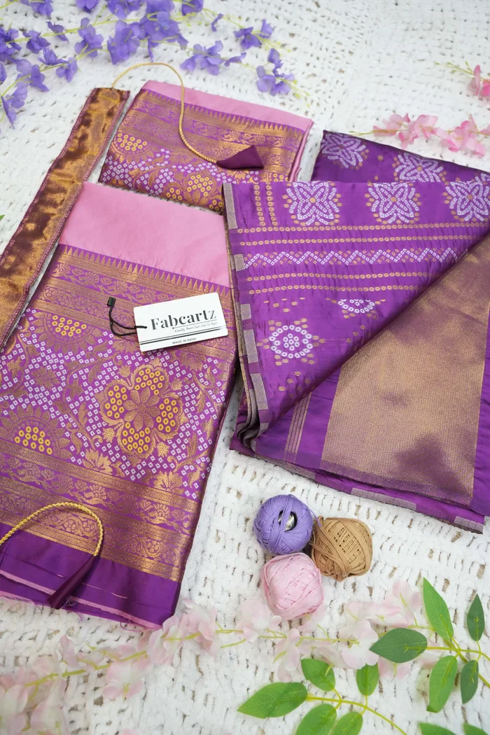 South Indian Festival Traditional Half Saree PushpaBandhini - Image 47