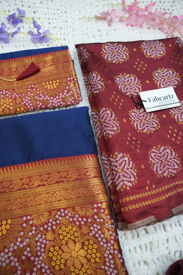 South Indian Festival Traditional Half Saree PushpaBandhini - Image 58