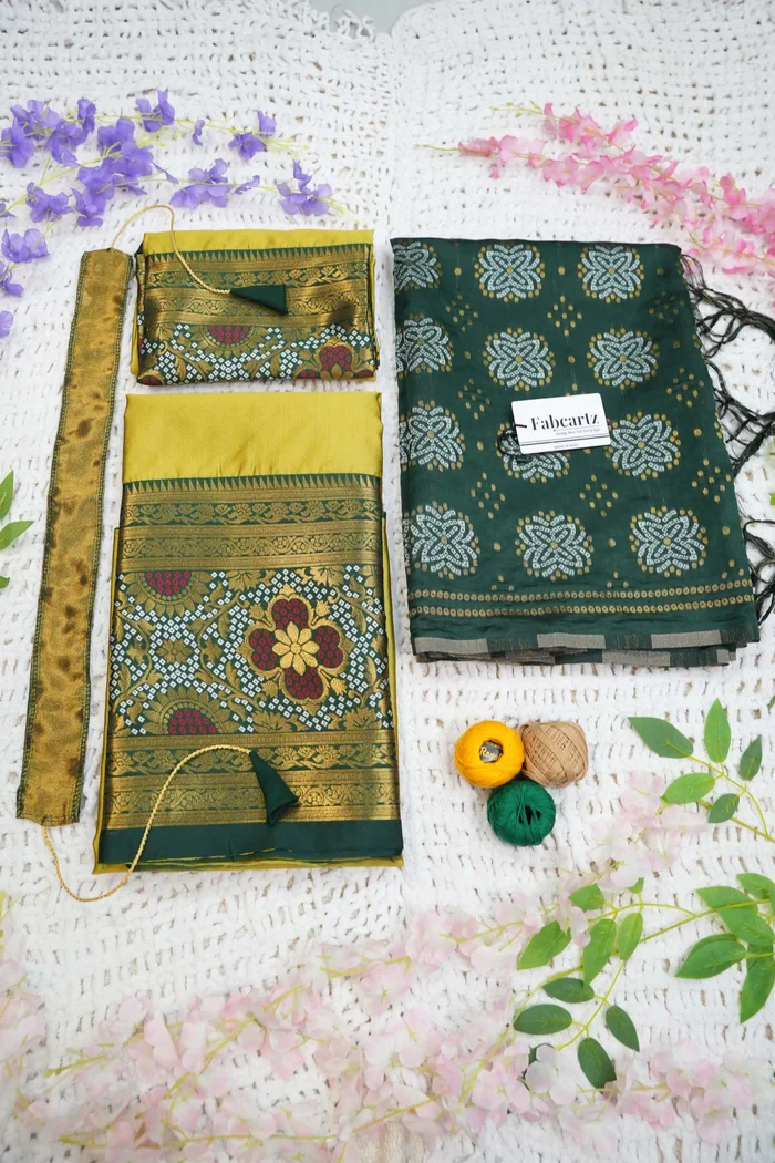 South Indian Festival Traditional Half Saree PushpaBandhini - Image 62