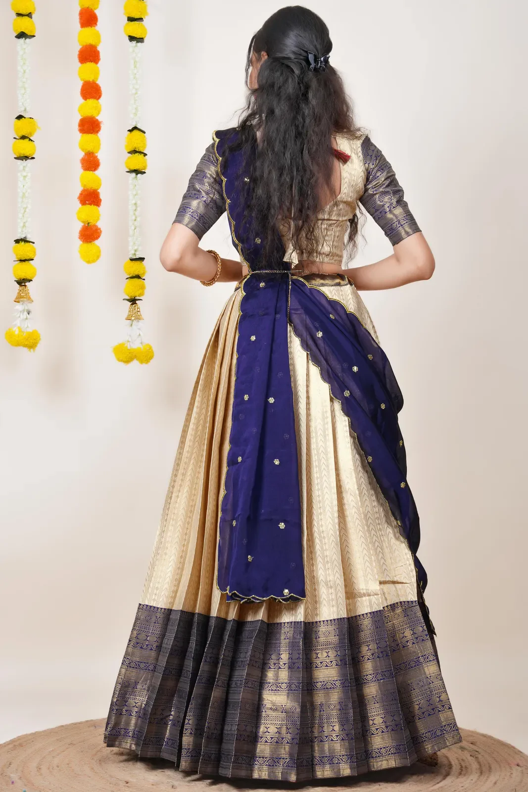 South Indian Festival Traditional Half Saree Rehani - Image 52