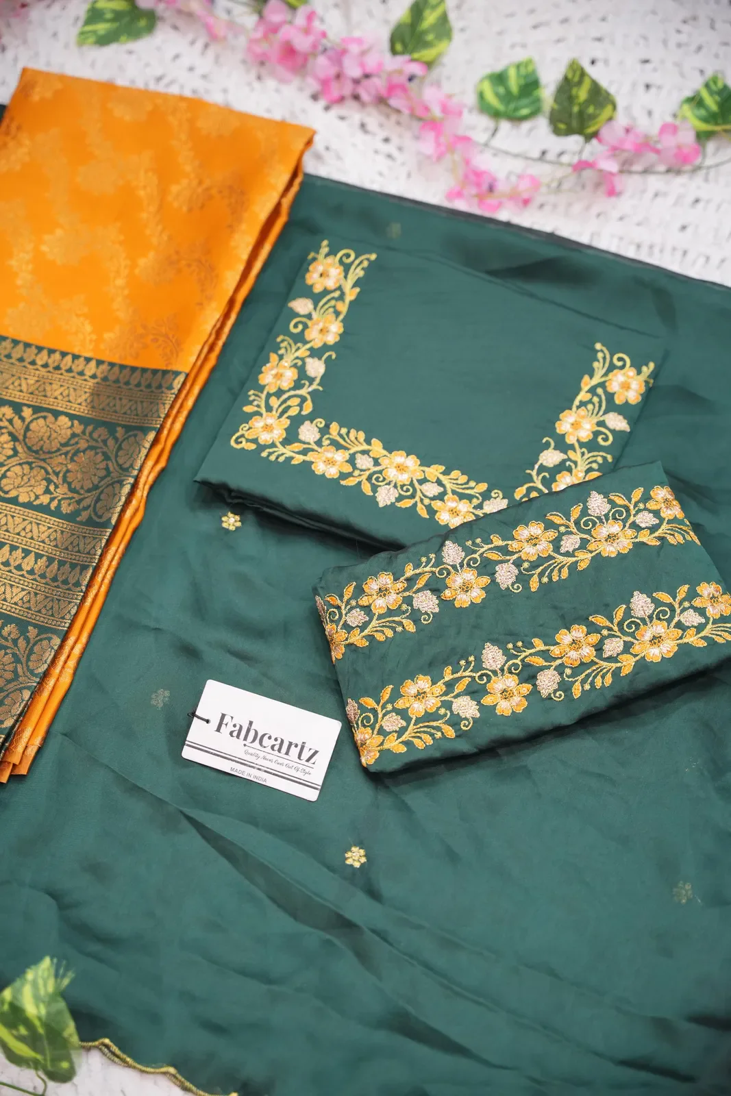 South Indian Festival Traditional Half Saree Rithvika - Image 37