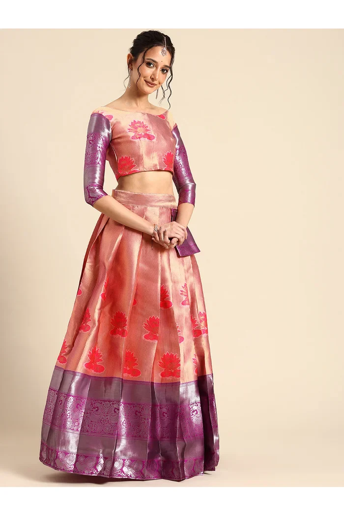 South Indian Festival Traditional Half Saree Srikarthikeyan - Image 4
