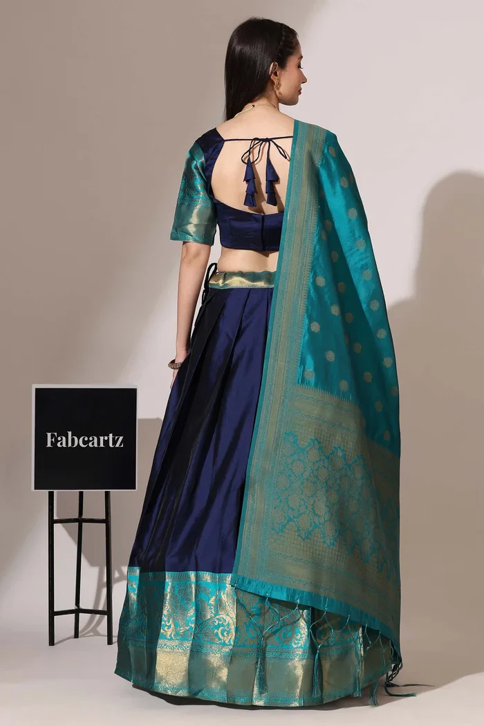 South Indian Festival Traditional Half Saree Sundarii - Image 27