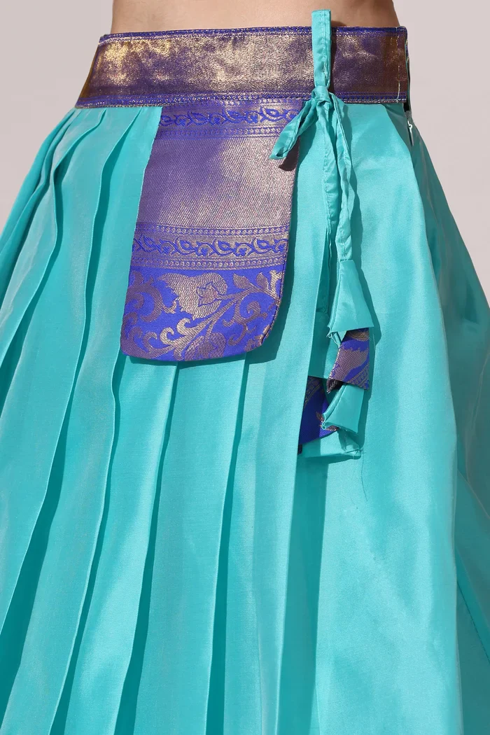 South Indian Festival Traditional Half Saree Sundarii - Image 40