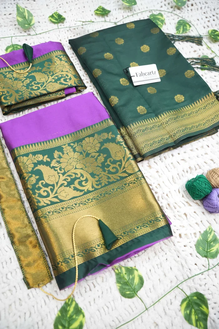 South Indian Festival Traditional Half Saree Sundarii - Image 49