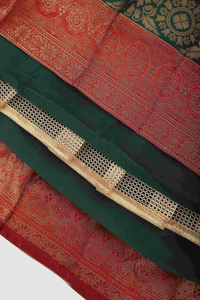 South Indian Festival Traditional Half Saree UniversalPlain - Image 10