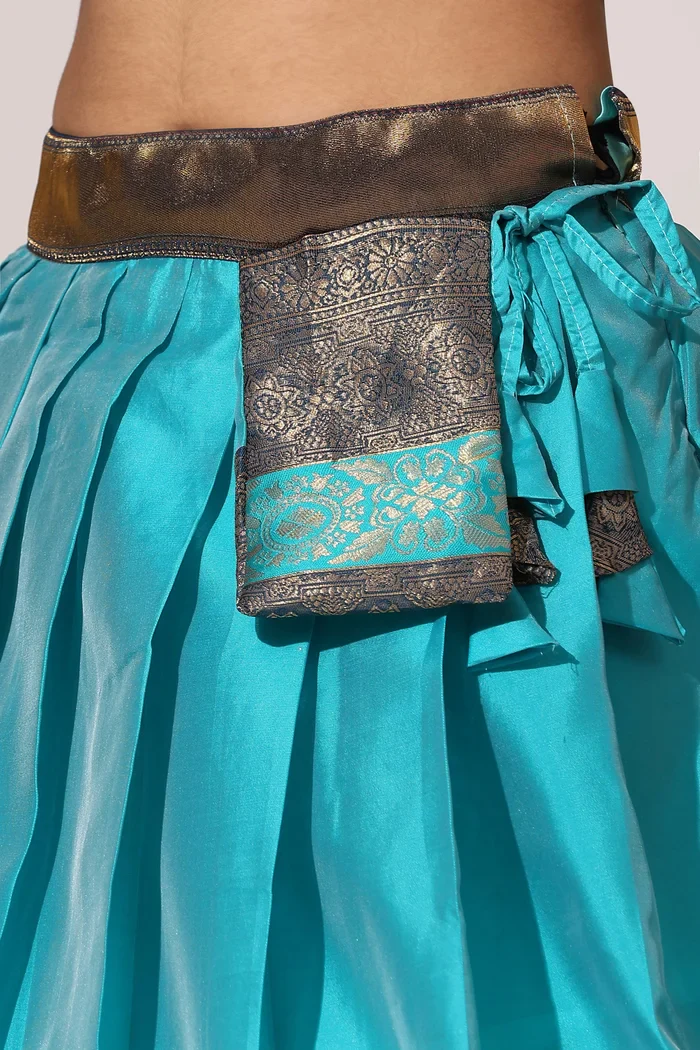 South Indian Festival Traditional Half Saree UniversalPlain - Image 31