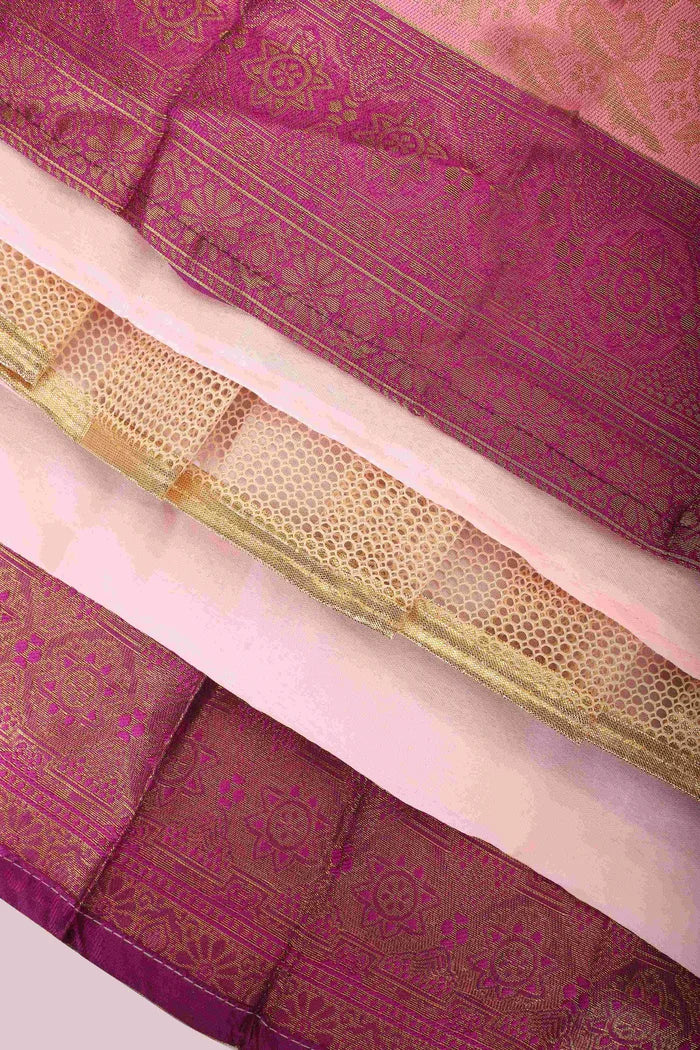 South Indian Festival Traditional Half Saree UniversalPlain - Image 43