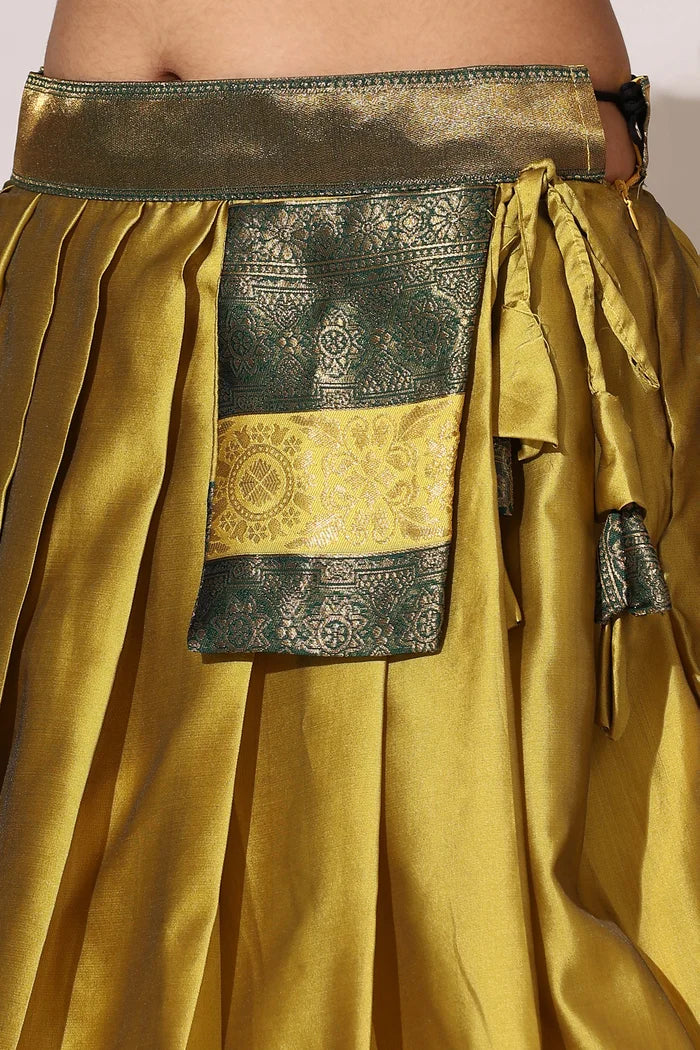 South Indian Festival Traditional Half Saree UniversalPlain - Image 52